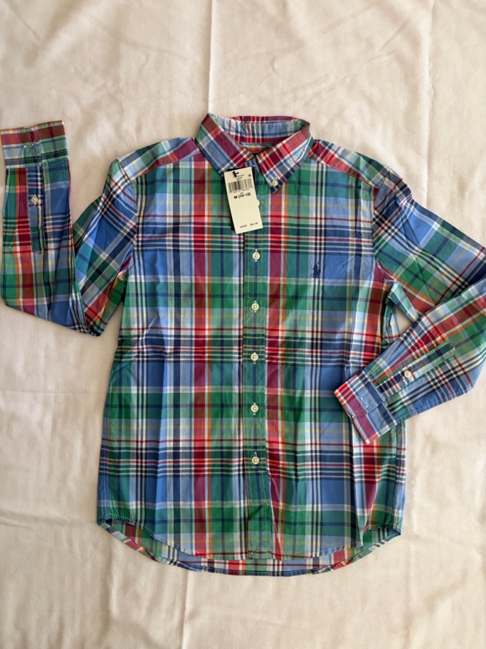 Ralph Lauren Multi-Color Plaid Button-Down Shirt